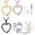 Stainless Steel Glass Heart Cremation Necklace - Ashes Holder Memorial Pendant for Men & Women