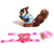 Stripe Pet Chest Strap Harness and Leash Set for Small Pets