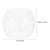 Plastic Round Fish Bowl - Unbreakable Clear Aquarium Globe & Hydroponic Planter for Goldfish