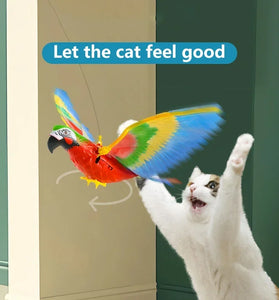 Electric Flying Bird Cat Toy - Interactive Hanging Eagle with Scratch Rope