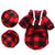 Winter Dog Hoodie - Warm Plaid Jacket with Pocket for Small to Large Dogs