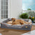 Jumbo Orthopedic Memory Foam Dog Sofa with Bolster, Waterproof, Removable Cover, and Elevated Cushion