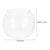 Plastic Round Fish Bowl - Unbreakable Clear Aquarium Globe & Hydroponic Planter for Goldfish