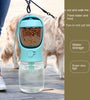 Portable Dog & Cat Water Bottle with Food & Water Storage for Outdoor Travel