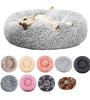 Round Dog Bed, Winter Warm Plush Basket, Washable for Small to Large Dogs & Cats