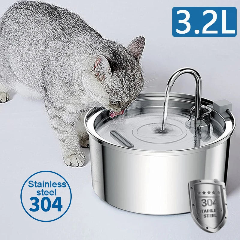 3.2L Automatic Cat & Dog Water Dispenser with USB & Filter