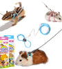 Adjustable Small Pet Harness and Leash for Hamsters, Guinea Pigs, and Birds