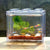 Creative Fish Tank - Stackable Mini Aquarium with 6 Ventilation Holes for Desktop & Home Decor