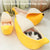 Banana Cat Bed – Cute & Cozy Mat, Warm and Portable Basket for Cats & Small Dogs