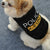 Police Suit Cosplay Dog Clothes - Black Elastic Vest & T-Shirt for Dogs & Cats