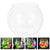 Plastic Round Fish Bowl - Unbreakable Clear Aquarium Globe & Hydroponic Planter for Goldfish