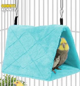 Winter Pet Bird Hammock – Plush Hanging Tent Bed for Parrots & Birds