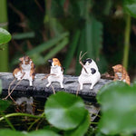 Fishing Cat Aquarium Statue