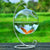 Hanging Glass Fish Tank - Round/Rectangle Aquarium with Rack Holder