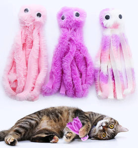 Cute Octopus Plush Cat Toy - Bite-Resistant & Interactive Play