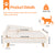 Nordic Pet Bed with Wood Legs & Cozy Pad