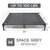 Elevated Waterproof Dog Bed, Off-Floor Design, Easy to Clean, Indoor/Outdoor Use, XL, Grey