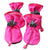 4pcs Waterproof Pet Dog Shoes, Anti-Slip Rain Boots for Small Dogs & Cats