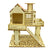 Wooden Hamster Villa House & Climbing Toy for Small Pets
