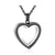Stainless Steel Glass Heart Cremation Necklace - Ashes Holder Memorial Pendant for Men & Women