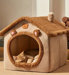 Soft and Cute cat and dogs house indoor