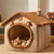 Soft and Cute cat and dogs house indoor