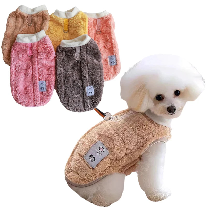 Winter Warm Dog Vest - Soft Plush Sweater for Maltese, Yorkies, Poodle, Chihuahua & Puppies